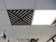 Mennyezeti kazettás dekorpanel, piramis, 595x595 mm, 3 mm HDF - Antracit