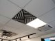 Mennyezeti kazettás dekorpanel, piramis, 595x595 mm, 3 mm HDF - Antracit