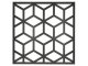 Mennyezeti kazettás dekorpanel, kockák, 595x595 mm, 3 mm HDF - Antracit