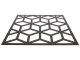 Mennyezeti kazettás dekorpanel, kockák, 595x595 mm, 3 mm HDF - Antracit