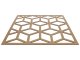 Mennyezeti kazettás dekorpanel, kockák, 595x595 mm, 3 mm HDF - Antracit
