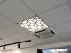 Mennyezeti kazettás dekorpanel, kockák, 595x595 mm, 3 mm HDF - Antracit
