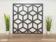 Mennyezeti kazettás dekorpanel, kockák, 595x595 mm, 3 mm HDF - Antracit