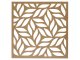 Mennyezeti kazettás dekorpanel, levelek, 595x595 mm, 3 mm HDF - Antracit