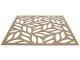 Mennyezeti kazettás dekorpanel, levelek, 595x595 mm, 3 mm HDF - Antracit