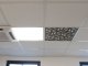 Mennyezeti kazettás dekorpanel, levelek, 595x595 mm, 3 mm HDF - Antracit