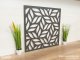 Mennyezeti kazettás dekorpanel, levelek, 595x595 mm, 3 mm HDF - Antracit
