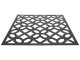 Mennyezeti kazettás dekorpanel, georács, 595x595 mm, 3 mm HDF - Antracit
