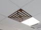 Mennyezeti kazettás dekorpanel, geometria, 595x595 mm, 3 mm HDF - Dió