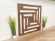 Mennyezeti kazettás dekorpanel, geometria, 595x595 mm, 3 mm HDF - Dió