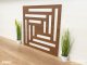 Mennyezeti kazettás dekorpanel, geometria, 595x595 mm, 3 mm HDF - Dió