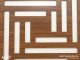 Mennyezeti kazettás dekorpanel, geometria, 595x595 mm, 3 mm HDF - Dió