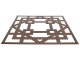 Mennyezeti kazettás dekorpanel, pillér, 595x595 mm, 3 mm HDF - Dió