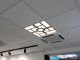 Mennyezeti kazettás dekorpanel, célkereszt, 595x595 mm, 3 mm HDF - Dió
