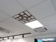 Mennyezeti kazettás dekorpanel, célkereszt, 595x595 mm, 3 mm HDF - Dió