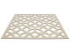 Mennyezeti kazettás dekorpanel, georács, 595x595 mm, 3 mm HDF - Krém