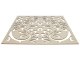 Mennyezeti kazettás dekorpanel, ágak, 595x595 mm, 3 mm HDF - Krém