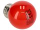 Színes LED lámpa E27 (1W/270°) Kisgömb - piros