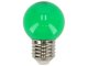 Színes LED lámpa E27 (1W/270°) Kisgömb - zöld