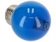 Színes LED lámpa E27 (1W/270°) Kisgömb - kék