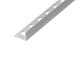 NOX Prémium szögletes élvédő - inox, szálcsiszolt ezüst 10mm/270cm