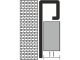 NOX rozsdamentes acél négyzetes sarokprofil, élvédő (11 mm) inox - 250 cm