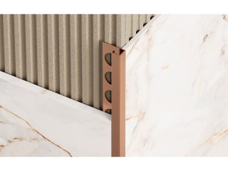 NOX Prémium Q profil - inox, szálcsiszolt rosegold 10mm/270cm