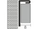 NOX rozsdamentes acél szögletes sarokprofil, élvédő (0.8 mm - vastag) 8 mm inox - 250 cm