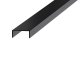 NOX Prémium dekorcsík- inox, matt fekete 20mm/270cm
