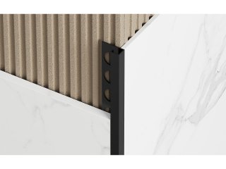NOX Prémium Q profil - inox, matt fekete 10mm/270cm