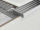 NOX Rozsdamentes acél szögletes lépcső élvédő (13.5 mm) inox - 250 cm