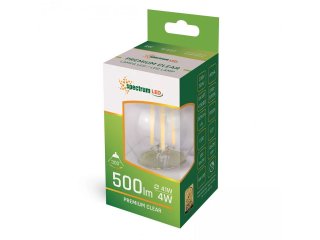 E27 LED Retro filament (4W/300°) Körte COG - meleg fehér
