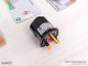 Utazó adapter, hálózati konnektor átalakító, fekete, (16A/230V) - EU/UK