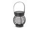 2in1 kerti leszúrható napelemes LED lámpa láng effekttel (27 cm) fekete