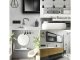 120x60 cm PVC dekorpanel, márvány mintás falburkoló lap - Marquina marble, 5 db/csomag, 3.6 m2