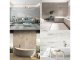 120x60 cm PVC dekorpanel, márvány mintás falburkoló lap - Marquina marble, 5 db/csomag, 3.6 m2