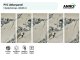120x60 cm PVC dekorpanel, márvány mintás falburkoló lap - Arabescato marble, 5 db/csomag, 3.6 m2
