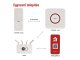 GoSmart vezeték nélküli csengő, P5735WS (beltéri csengő + nyomógomb) Wi-Fi, fehér