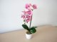Műnövény dekoráció - cserepes orchidea, rózsaszín (48 cm)