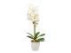 Műnövény dekoráció - cserepes orchidea, fehér (48 cm)
