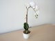 Műnövény dekoráció - cserepes orchidea, fehér (48 cm)