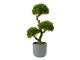 Műnövény dekoráció - cserepes bonsai, zöld (55 cm)
