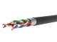 FTP CAT 5E kábel, 4x2 érpár, 100 méter, sötétszürke, kültéri