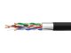 FTP CAT 5E kábel, 4x2 érpár, 305 méter, sötétszürke, kültéri