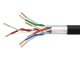 FTP CAT 5E kábel, 4x2 érpár, 305 méter, sötétszürke, kültéri