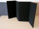 Lamellamintás filcpanel - filcből készült puha falburkoló 60x120 cm, fekete