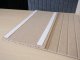 Lamellamintás filcpanel - filcből készült puha falburkoló 60x120 cm, bézs