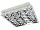 MIL T8 tükrös lámpatest 4 db 60 cm-es LED fénycsőhöz, süllyeszthető