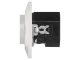 Aljzat USB csatlakozóval (USB A+C) komplett, fehér