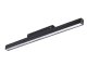 Genesis mágneses sínes LED lámpa, 22 cm, fekete - 12W (110°) természetes fehér, 48 Volt